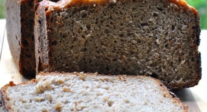 Хлеб ржаной с горчицей и овсяными хлопьями