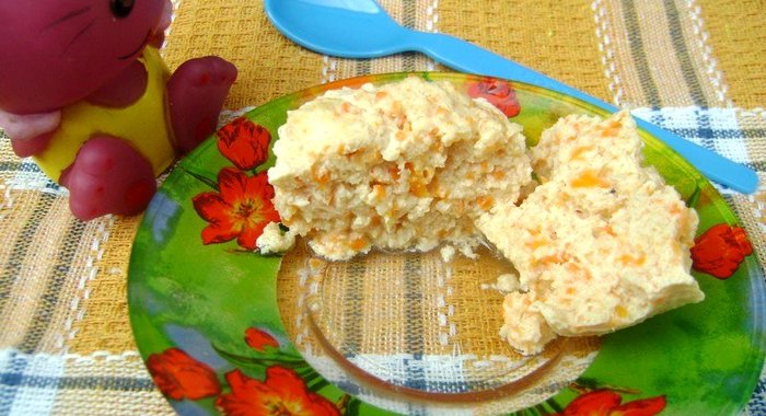 Детское мясное суфле на пару