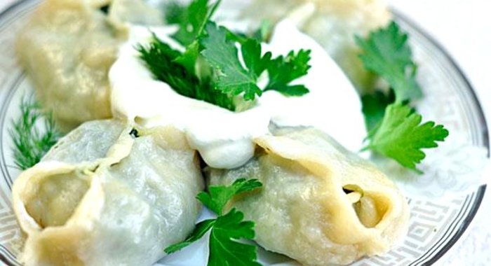 Манты со шпинатом