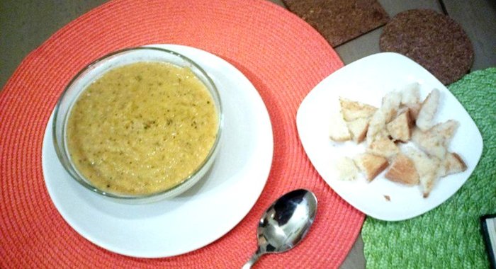 Суп-пюре из баклажанов