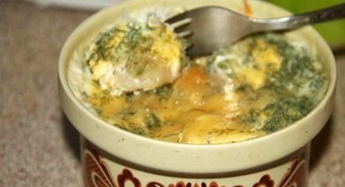 Пельмени в горшочке