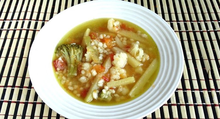 Овощной суп с кус-кусом