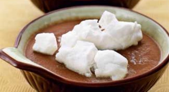 Шоколадный крем со «снежками»