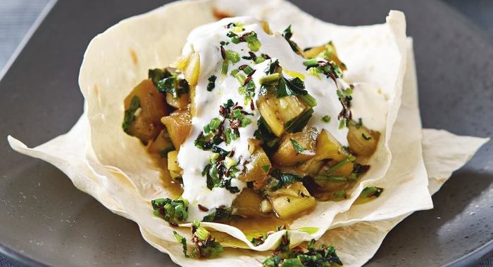 Баклажаны в лаваше