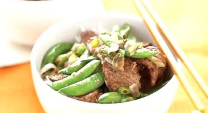 Жаркое из говядины с горохом