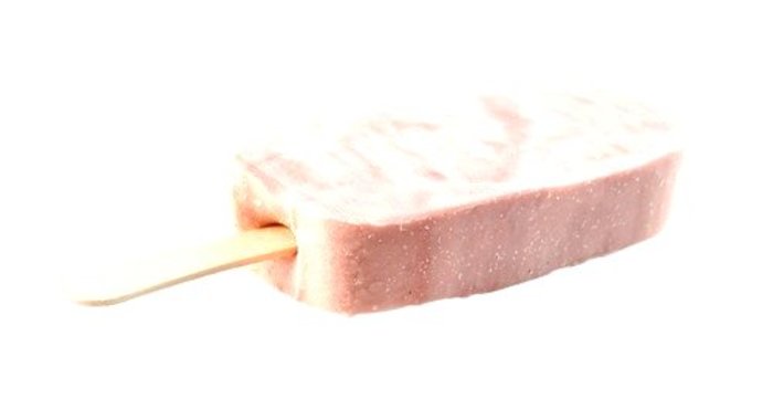 Легкое клубнично-апельсиновое мороженое