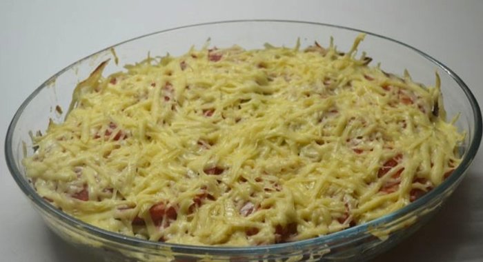 Запеканка под соусом бешамель