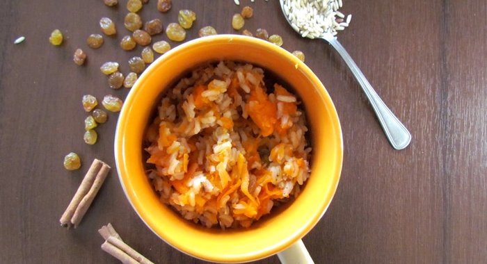 Тыквенная каша с рисом