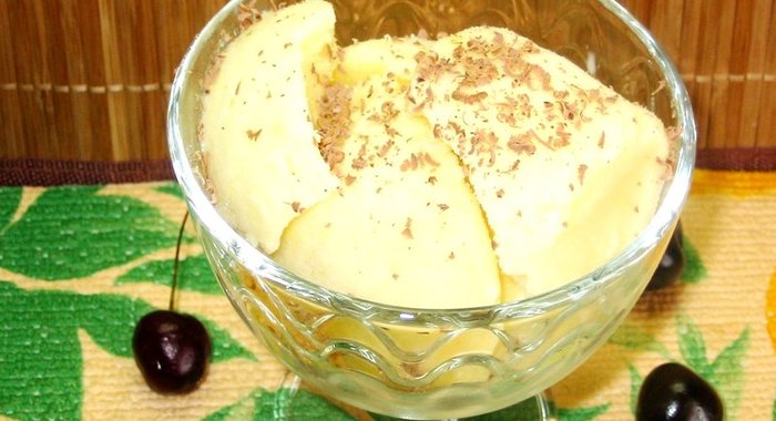 Домашнее молочное мороженое