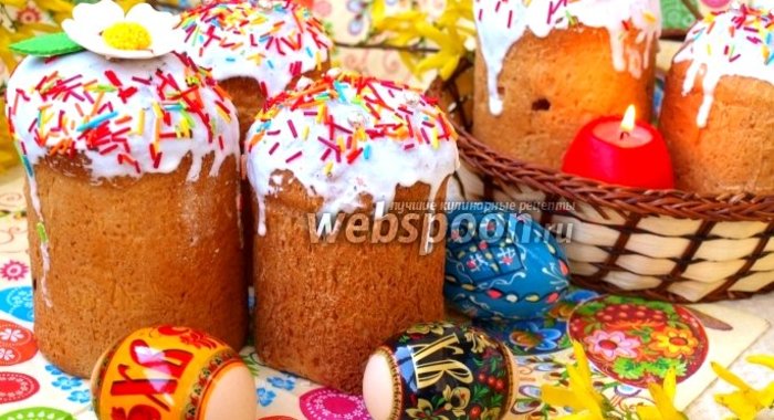 Пасхальные куличи на кислом молоке