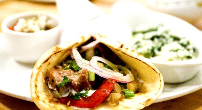 Лаваш, запеченный с начинкой