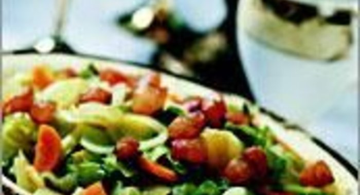 Овощи с салом по-голландски