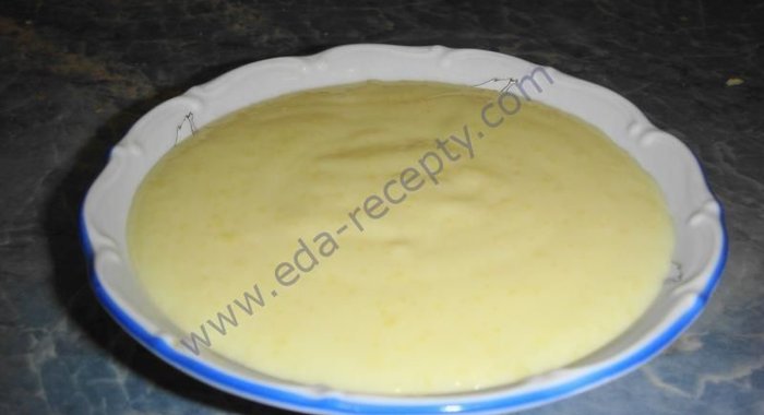 Крем заварной на песочном тесте