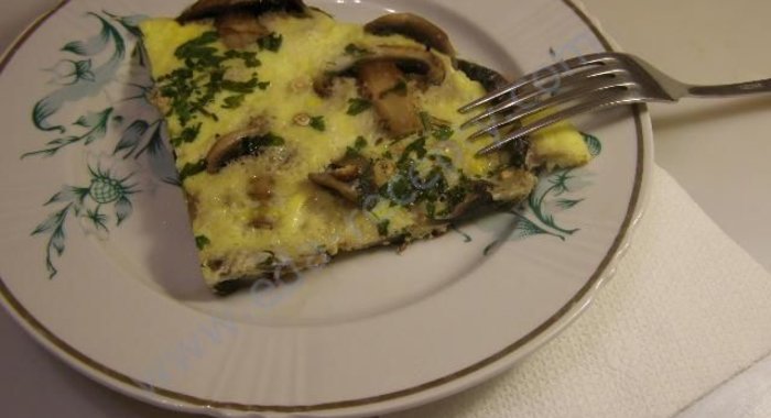 Омлет с грибами