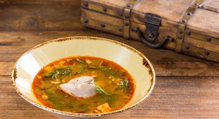 Солянка с уткой