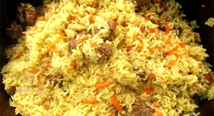 Плов из баранины на костре