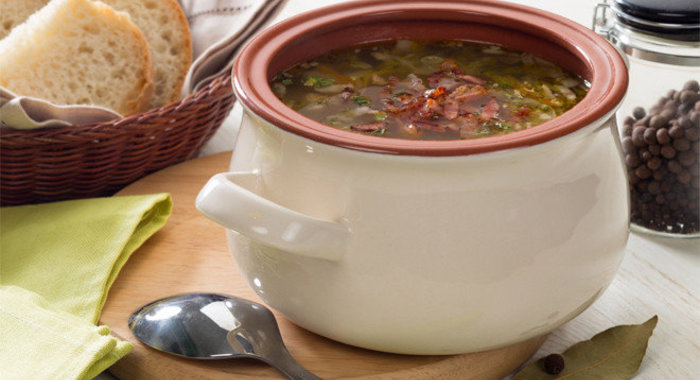 Щи с беконом