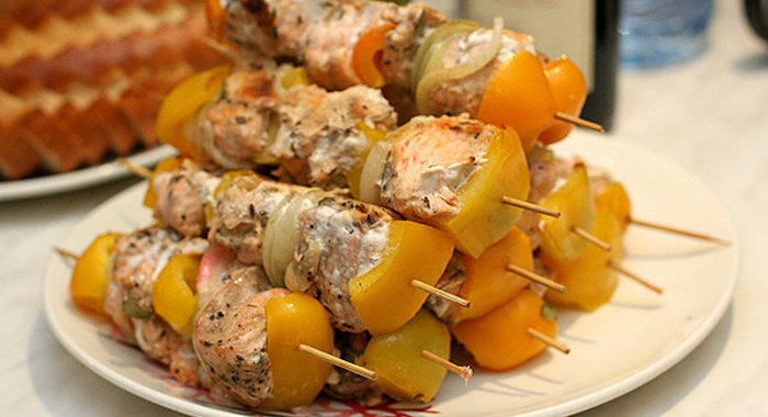 Шашлычок из рыбы