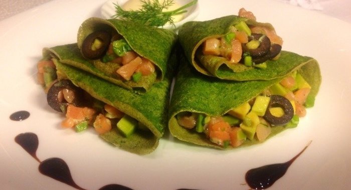 Шпинатные блинчики