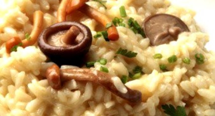 Итальянское ризотто с лесными грибами