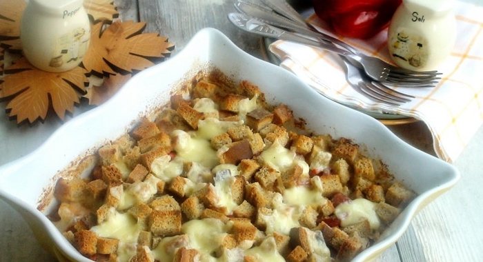 Томленая капуста под хлебной корочкой