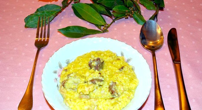 Пшенная каша с курицей