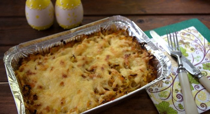 Капустная запеканка в духовке (диетическая)