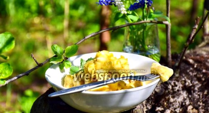 Ленивые вареники с яблоками