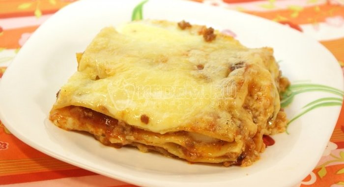 Лазанья по-домашнему