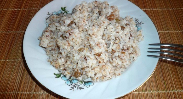 Молочная каша из гречневого продела