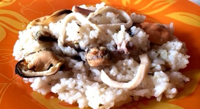 Ризотто с креветками в мультиварке