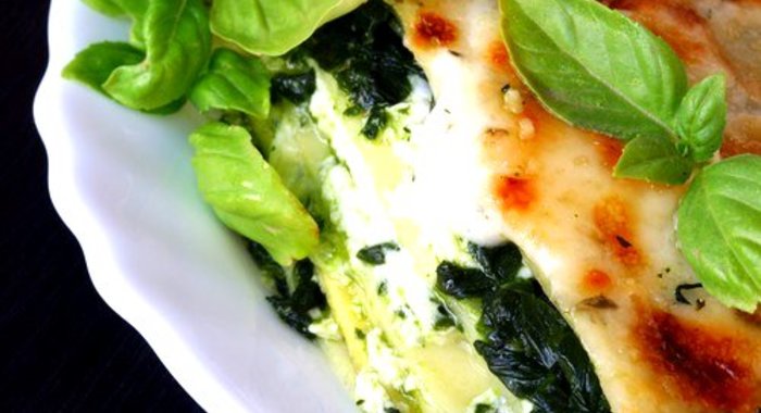 Лазанья со шпинатом и рикоттой