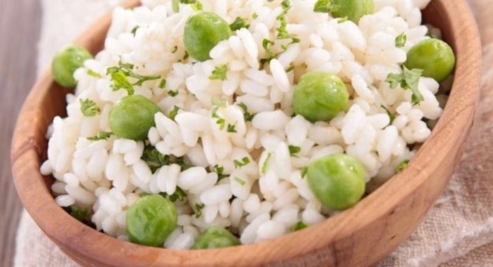 Ризотто с зеленым горохом