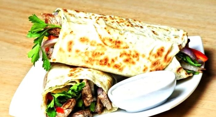 Лаваш с овощами