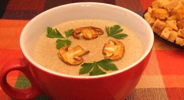 Суп-пюре с грибами