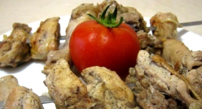 Шашлык из курицы в уксусе