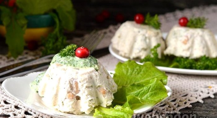 Белковый куриный мусс с фасолью в мультиварке