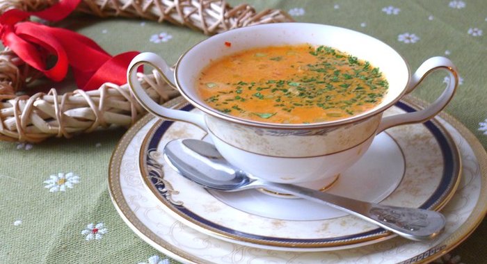 Голландский суп-пюре из паприки