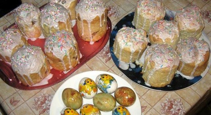 Пасхальный творожный кулич
