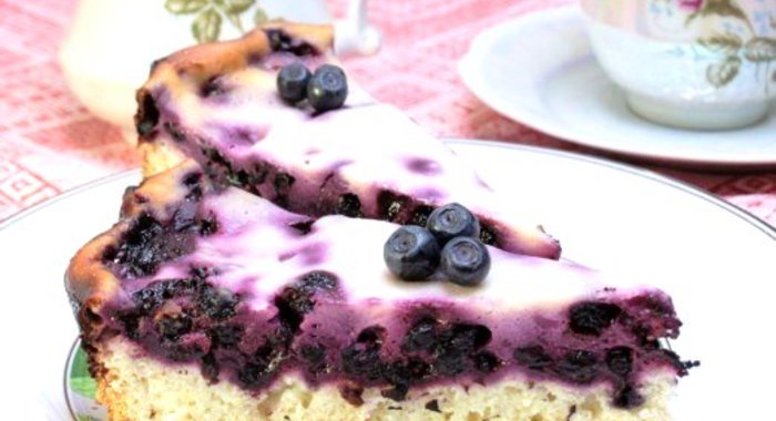 Пирог с черникой