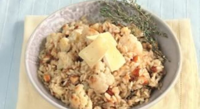 Ризотто с цветной капустой и миндалем