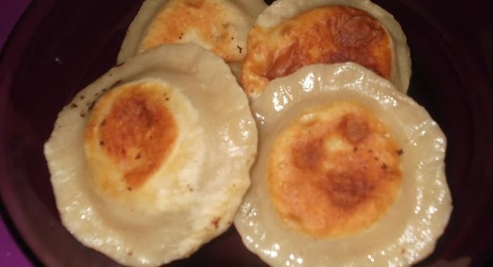 Пирожки сырные с ветчиной