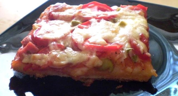 Пицца на слоеном тесте