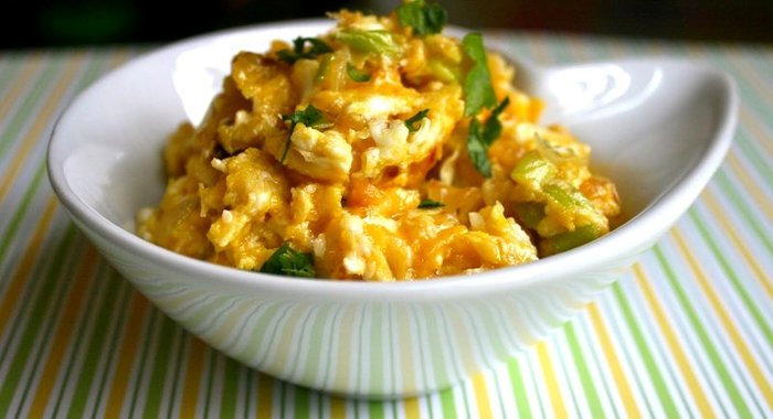 Яичница с луком