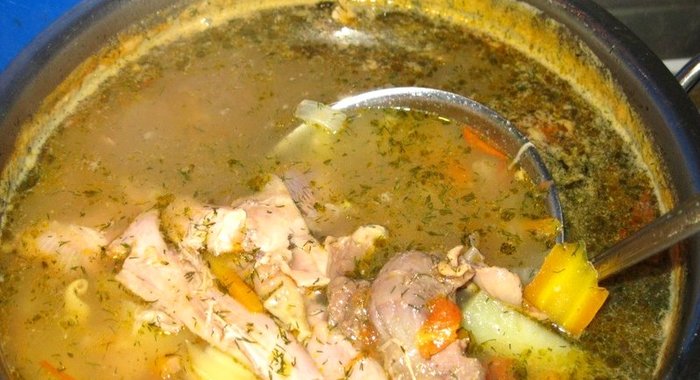 Бульон из петуха