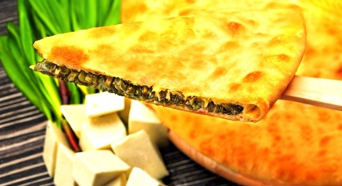 Осетинский пирог с листьями свеклы