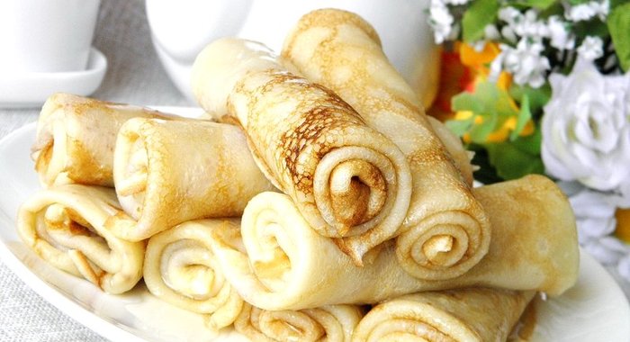 Вкусные тонкие блинчики