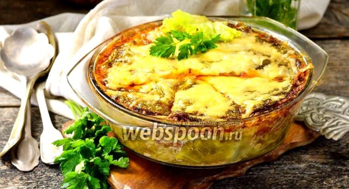 Капустная лазанья с фаршем