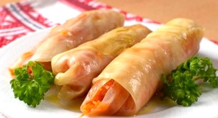 Маринованные голубцы с морковкой
