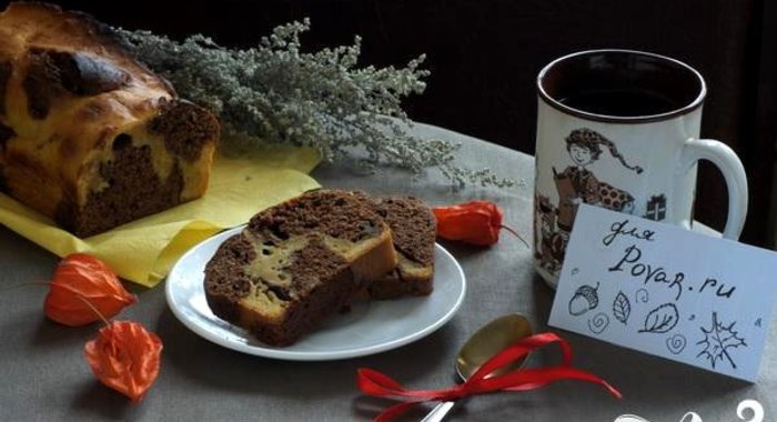 Тыквенно-шоколадный кекс Осення палитра